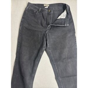 LL Bean Womens Classic Fit Jeans Size 18 Reg black Straight Leg High Rise